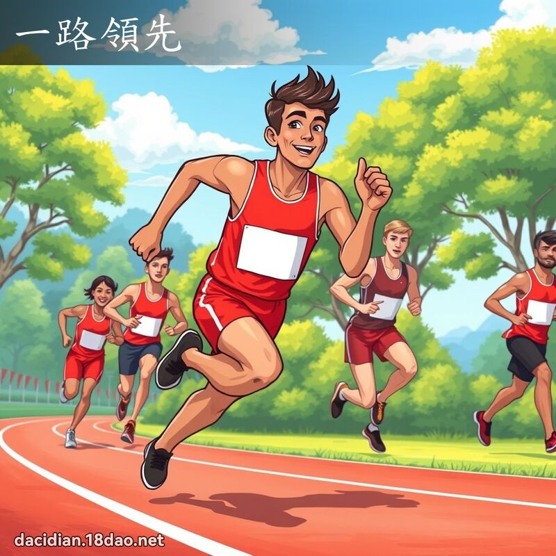 一路領先 - 國語大辭典配圖