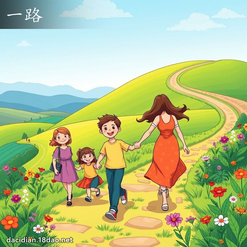 一路 - 国语大辞典配图