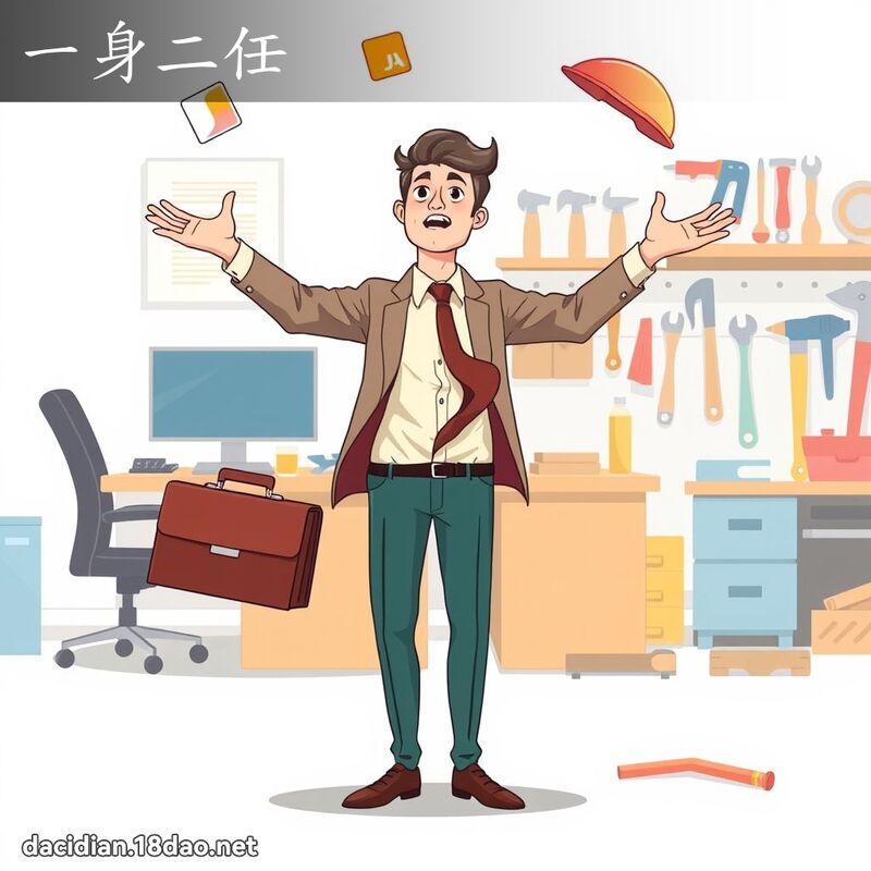 一身二任 - 國語大辭典配圖