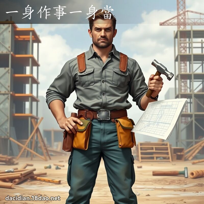 一身作事一身當 - 國語大辭典配圖