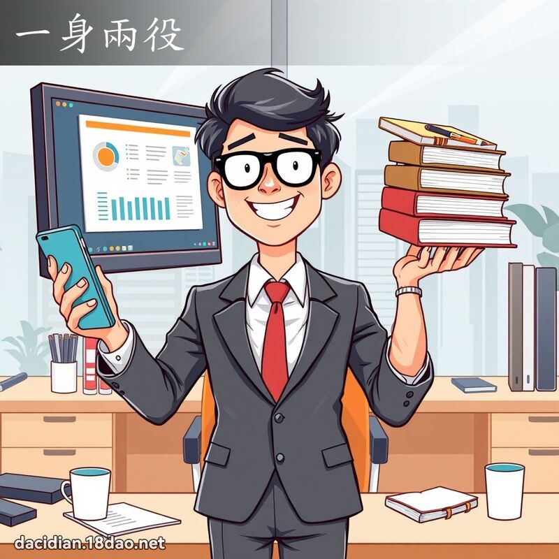 一身两役 - 国语大辞典配图