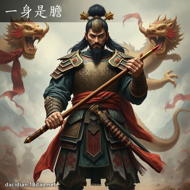 一身是膽 - 國語大辭典配圖