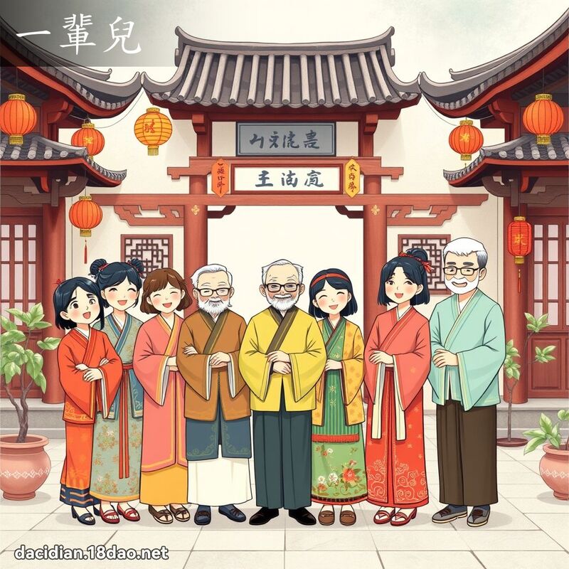 一輩兒 - 國語大辭典配圖