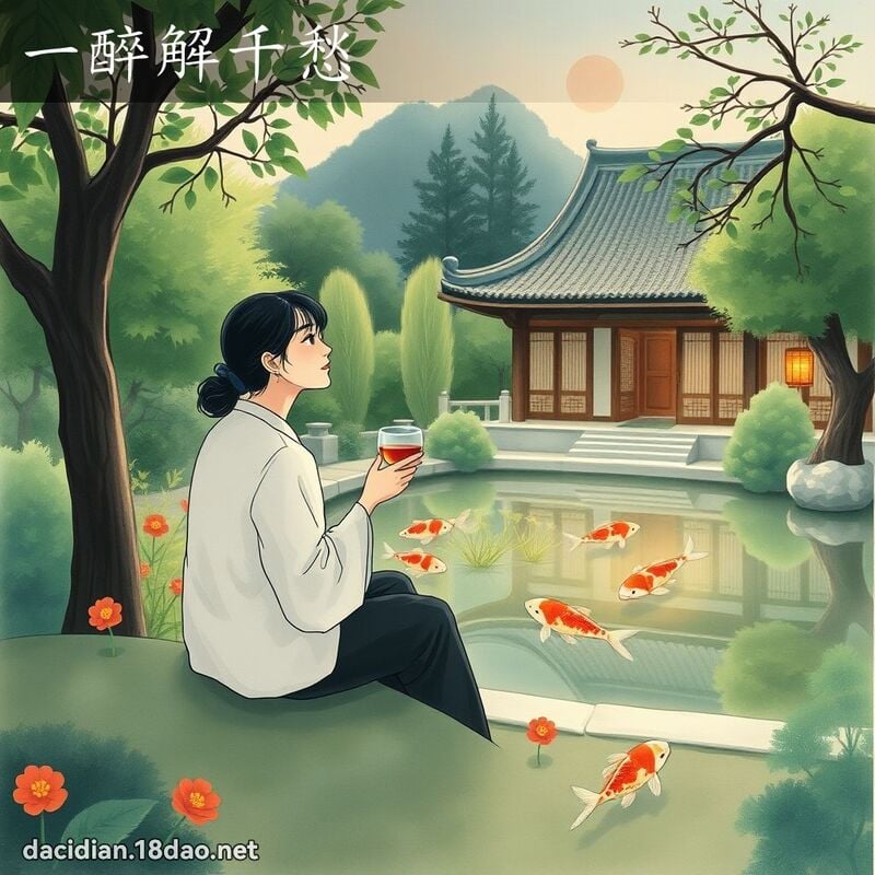 一醉解千愁 - 國語大辭典配圖