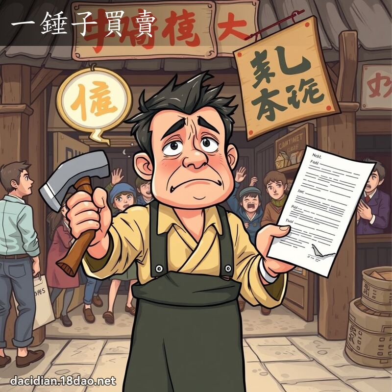 一锤子买卖 - 国语大辞典配图