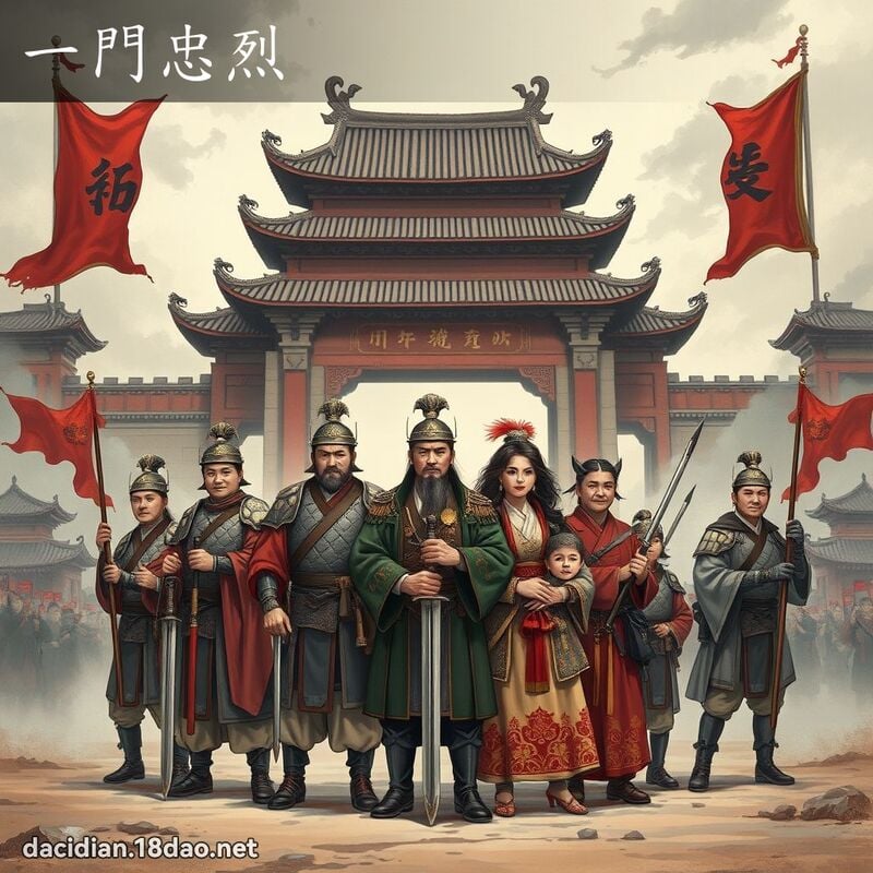 一门忠烈 - 国语大辞典配图