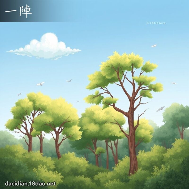 一陣 - 國語大辭典配圖
