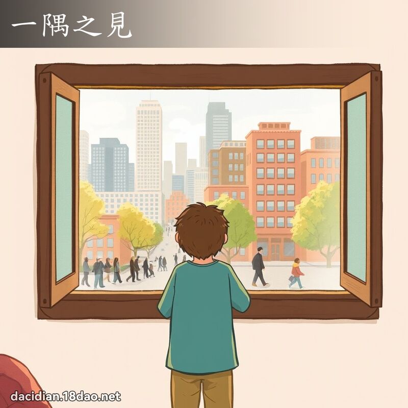 一隅之見 - 國語大辭典配圖