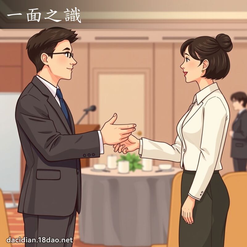 一面之識 - 國語大辭典配圖