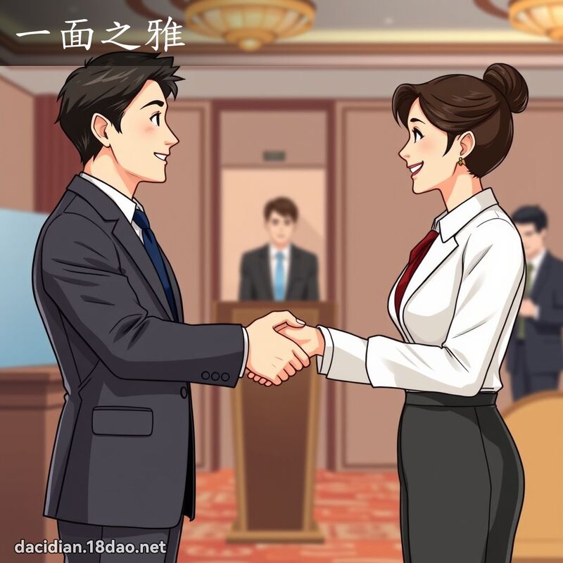 一面之雅 - 國語大辭典配圖