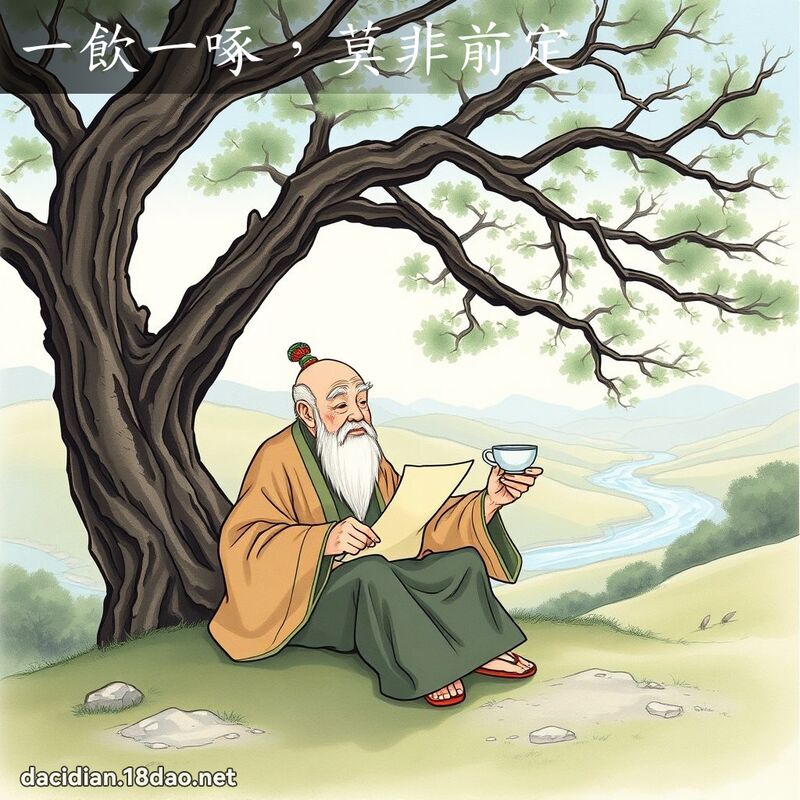 一飲一啄，莫非前定 - 國語大辭典配圖