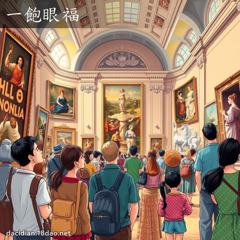 一飽眼福 - 國語大辭典配圖