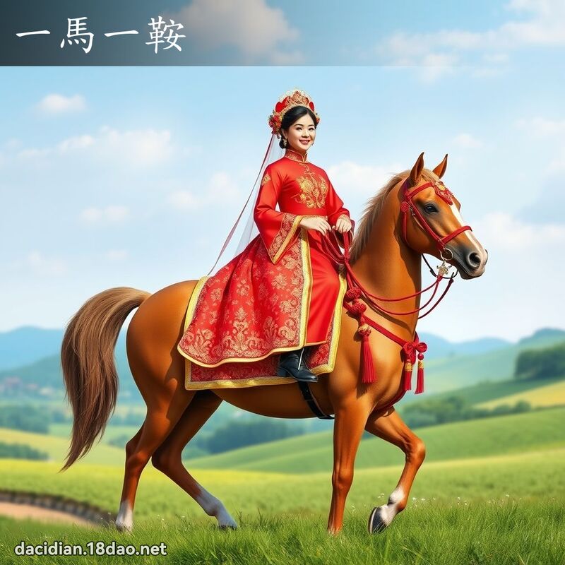 一马一鞍 - 国语大辞典配图
