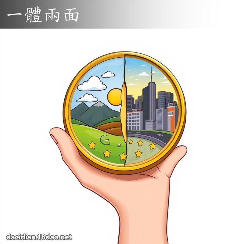 一体两面 - 国语大辞典配图