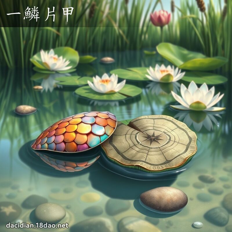 一鱗片甲 - 國語大辭典配圖
