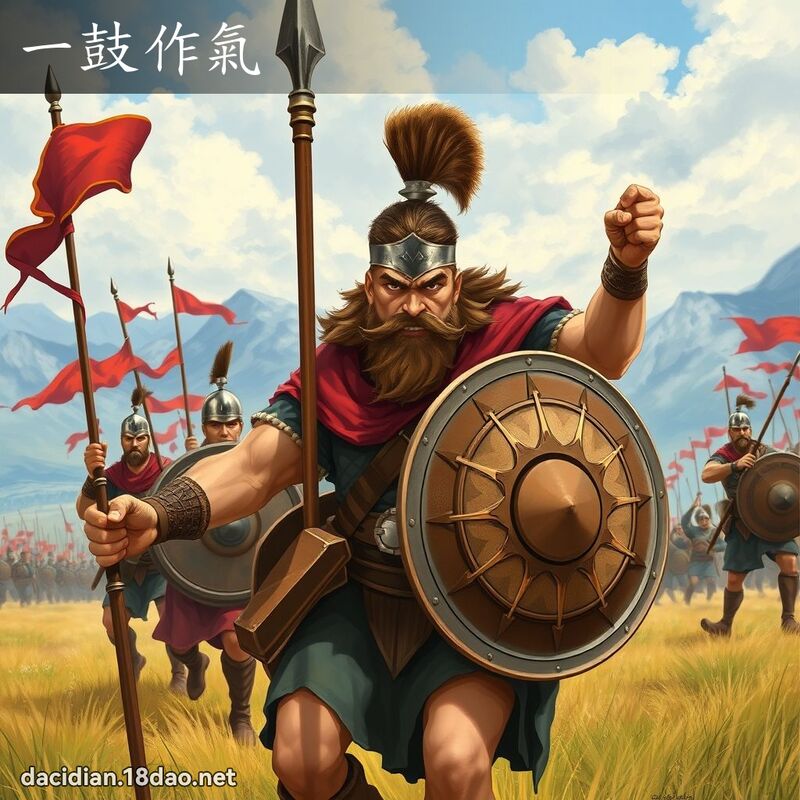 一鼓作氣 - 國語大辭典配圖