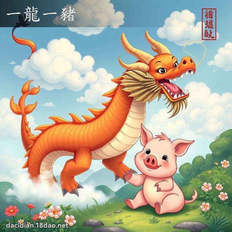 一龙一猪 - 国语大辞典配图