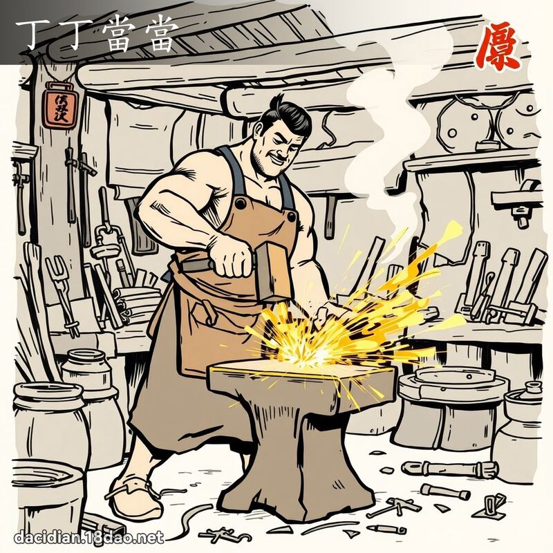 丁丁當當 - 國語大辭典配圖