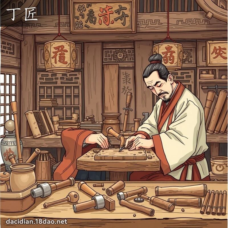 丁匠 - 国语大辞典配图