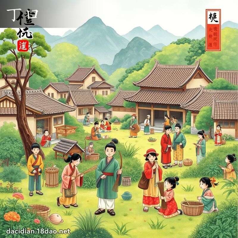 丁口 - 國語大辭典配圖