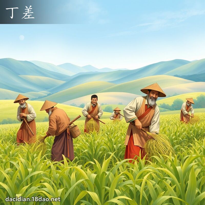 丁差 - 國語大辭典配圖