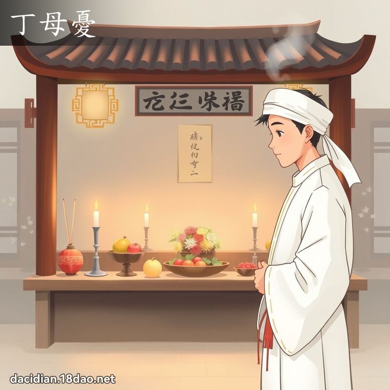 丁母憂 - 國語大辭典配圖