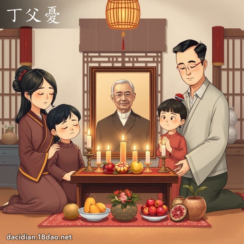 丁父忧 - 国语大辞典配图