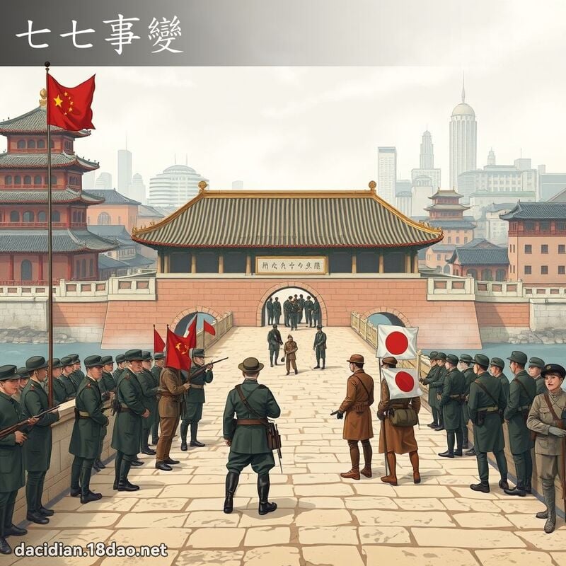 七七事變 - 國語大辭典配圖