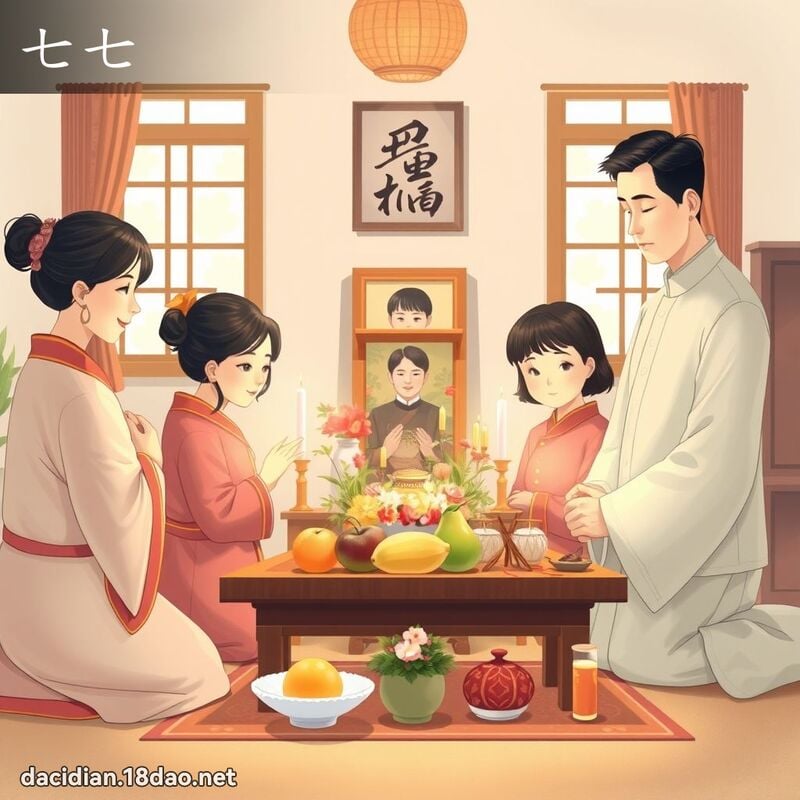 七七 - 国语大辞典配图