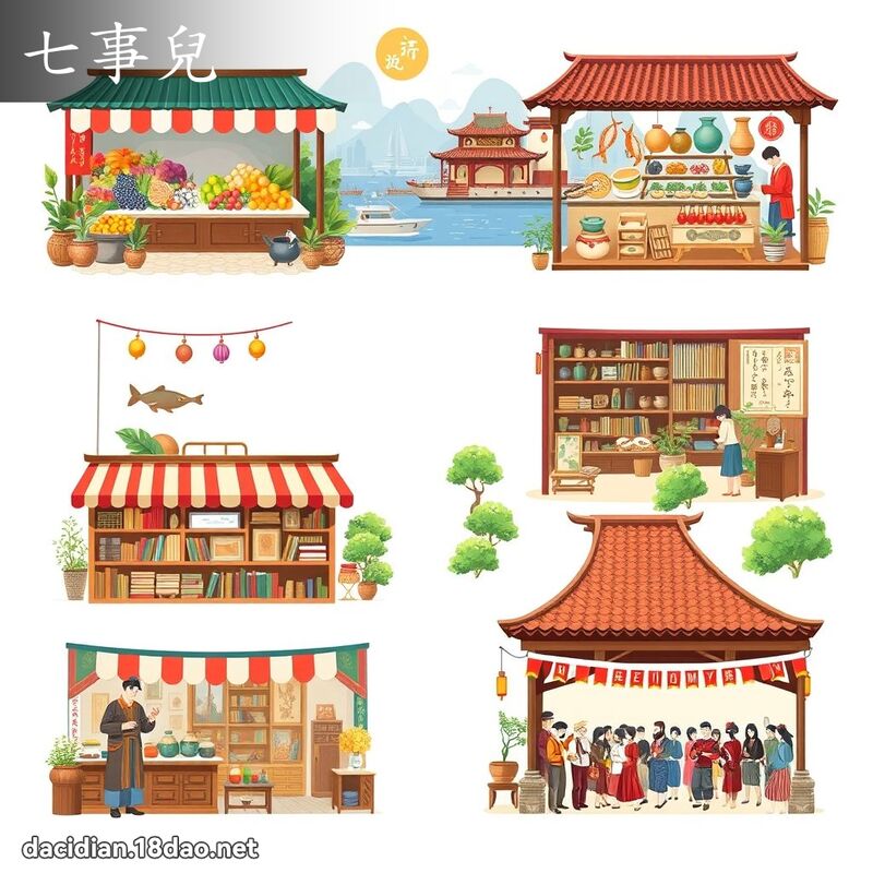 七事兒 - 國語大辭典配圖