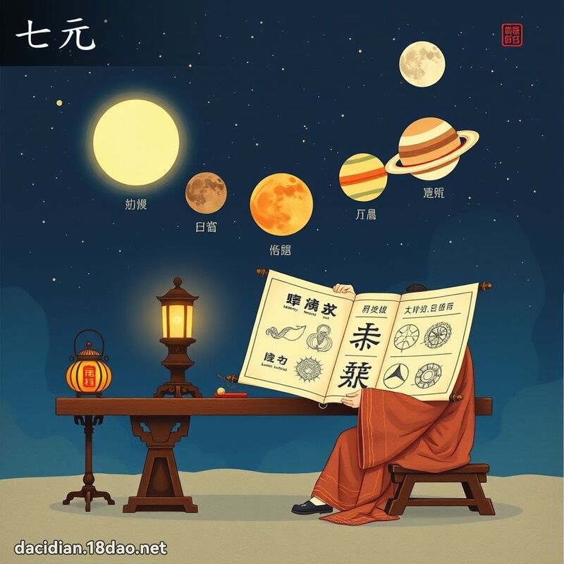 七元 - 国语大辞典配图