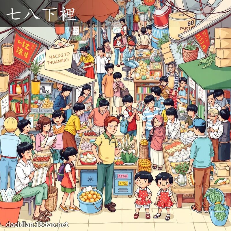 七八下里 - 国语大辞典配图