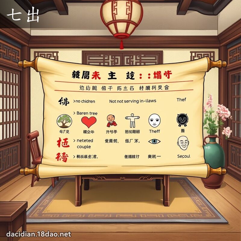 七出 - 国语大辞典配图