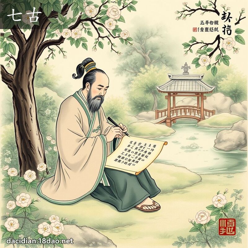 七古 - 國語大辭典配圖