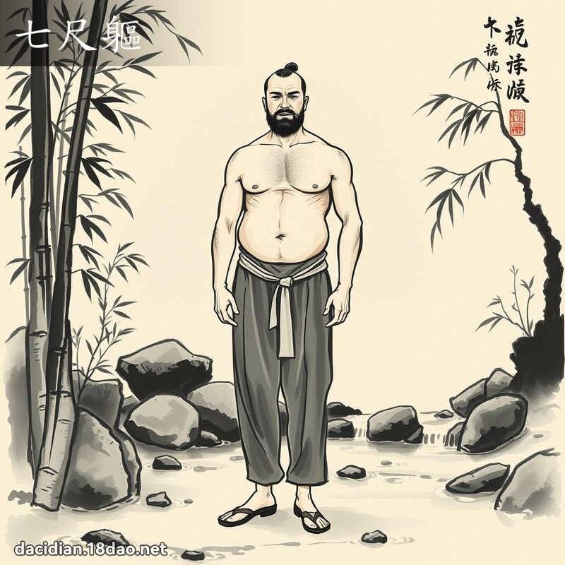 七尺軀 - 國語大辭典配圖