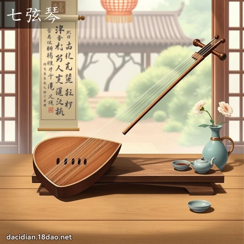 七弦琴 - 国语大辞典配图