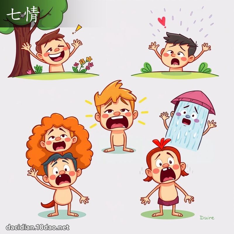 七情 - 國語大辭典配圖