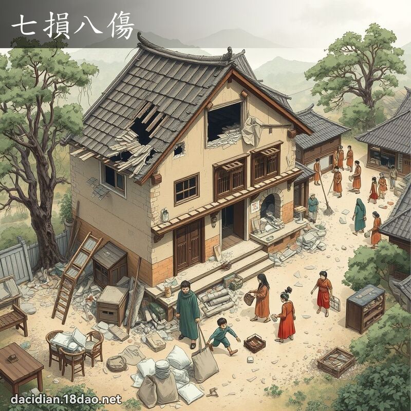 七損八傷 - 國語大辭典配圖