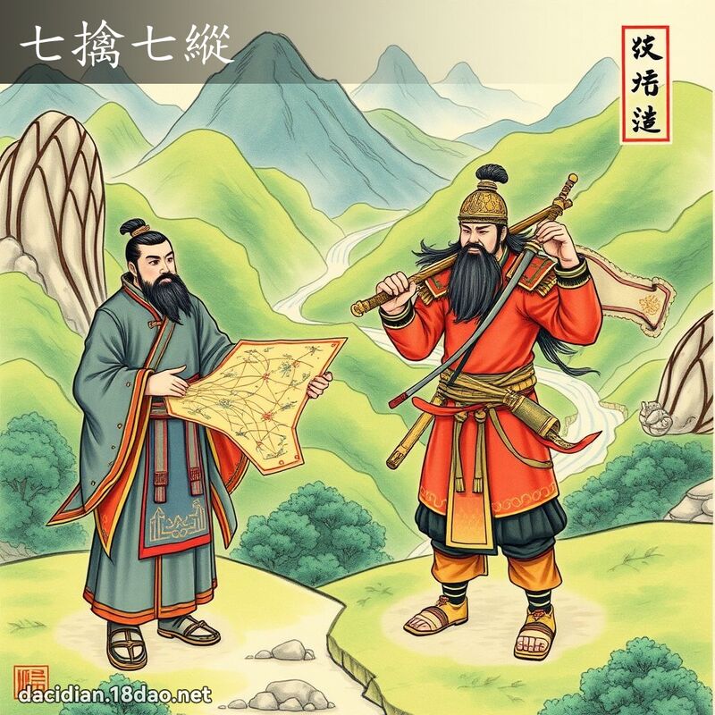 七擒七縱 - 國語大辭典配圖