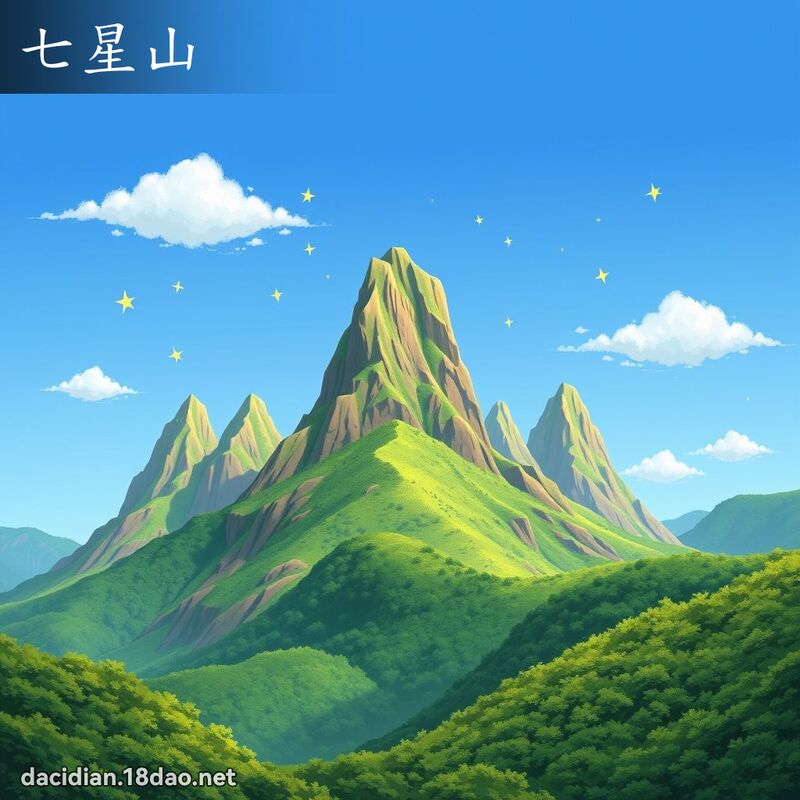 七星山 - 國語大辭典配圖