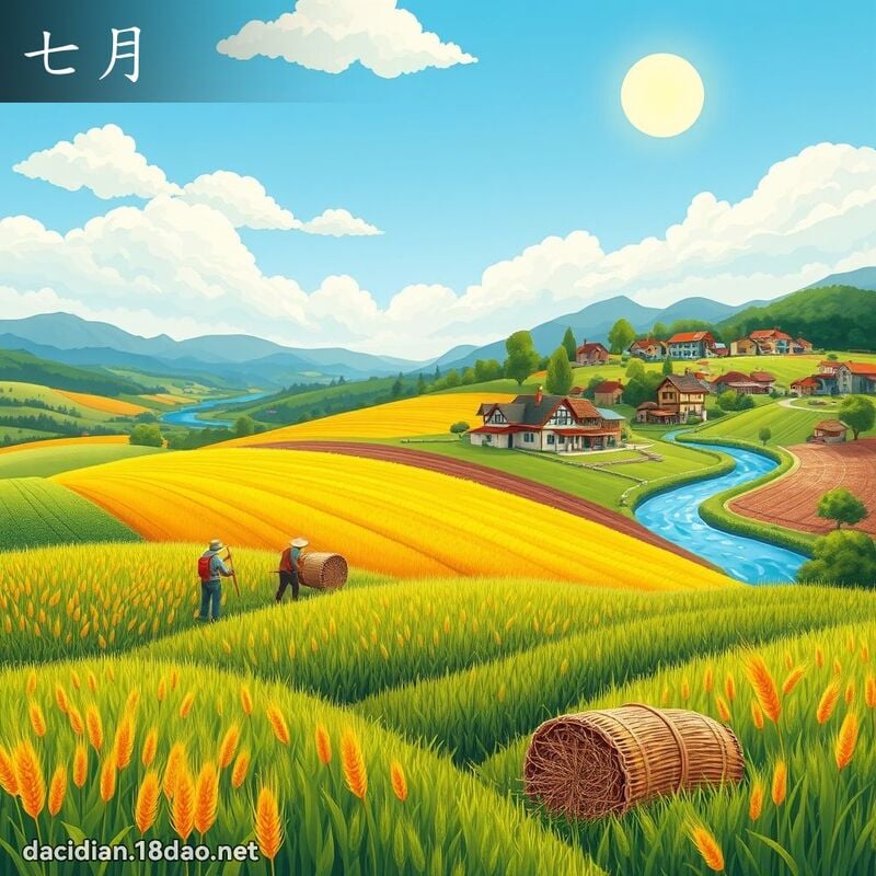 七月 - 国语大辞典配图