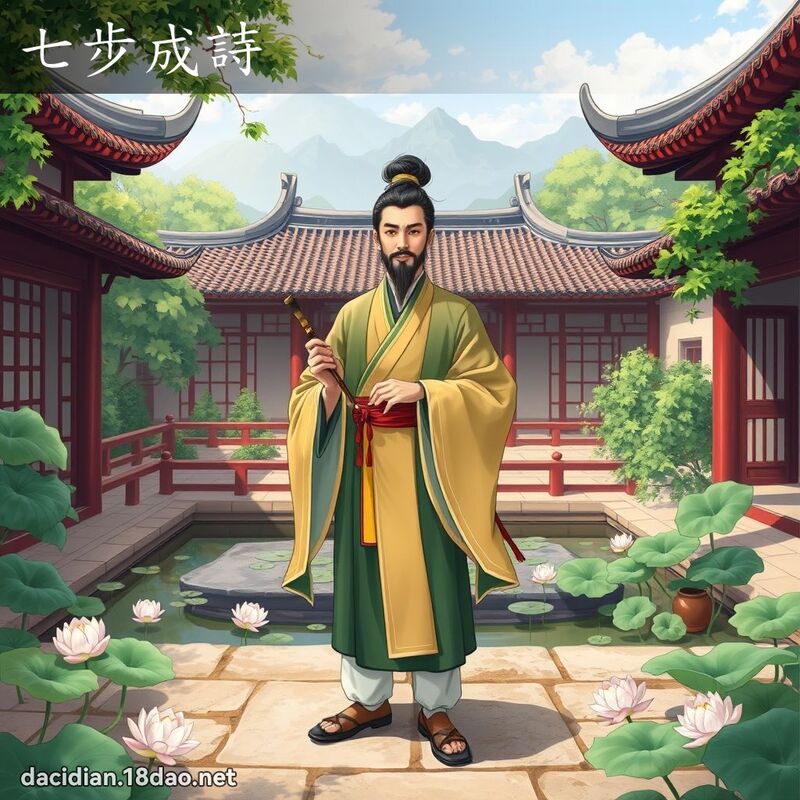 七步成诗 - 国语大辞典配图