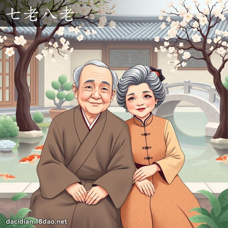 七老八老 - 國語大辭典配圖