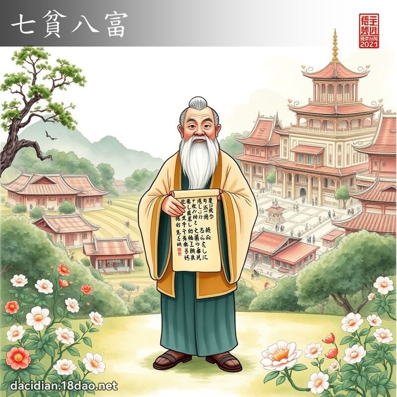 七贫八富 - 国语大辞典配图
