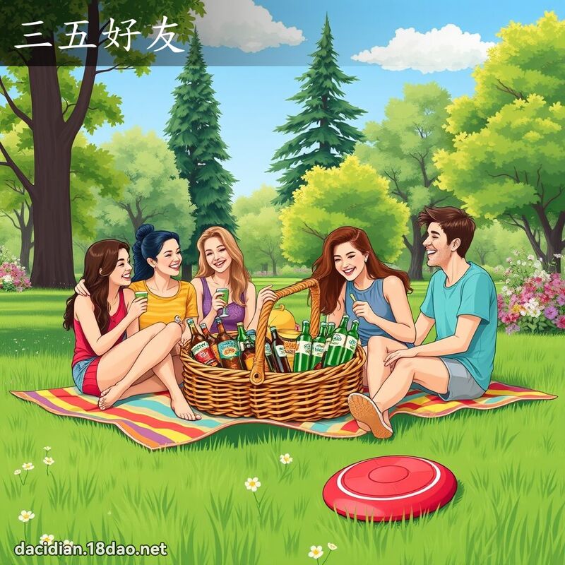 三五好友 - 国语大辞典配图
