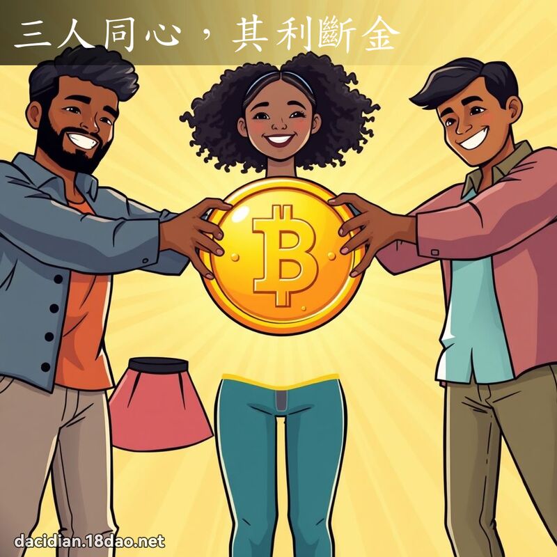 三人同心，其利断金 - 国语大辞典配图