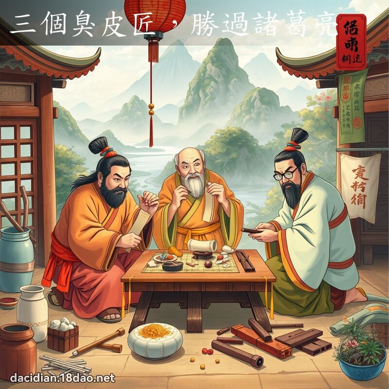 三個臭皮匠，勝過諸葛亮 - 國語大辭典配圖