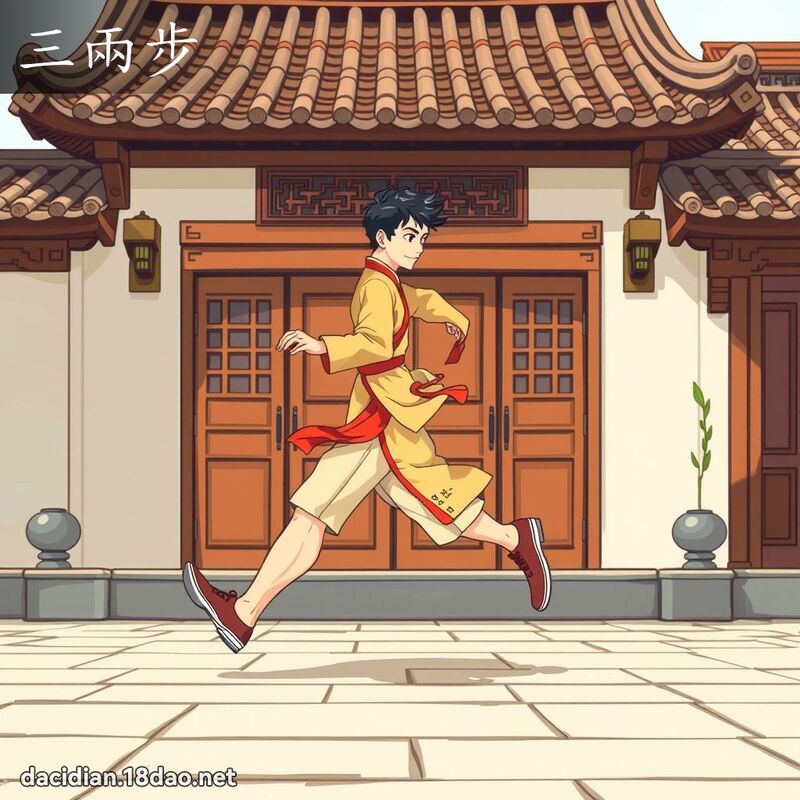 三兩步 - 國語大辭典配圖