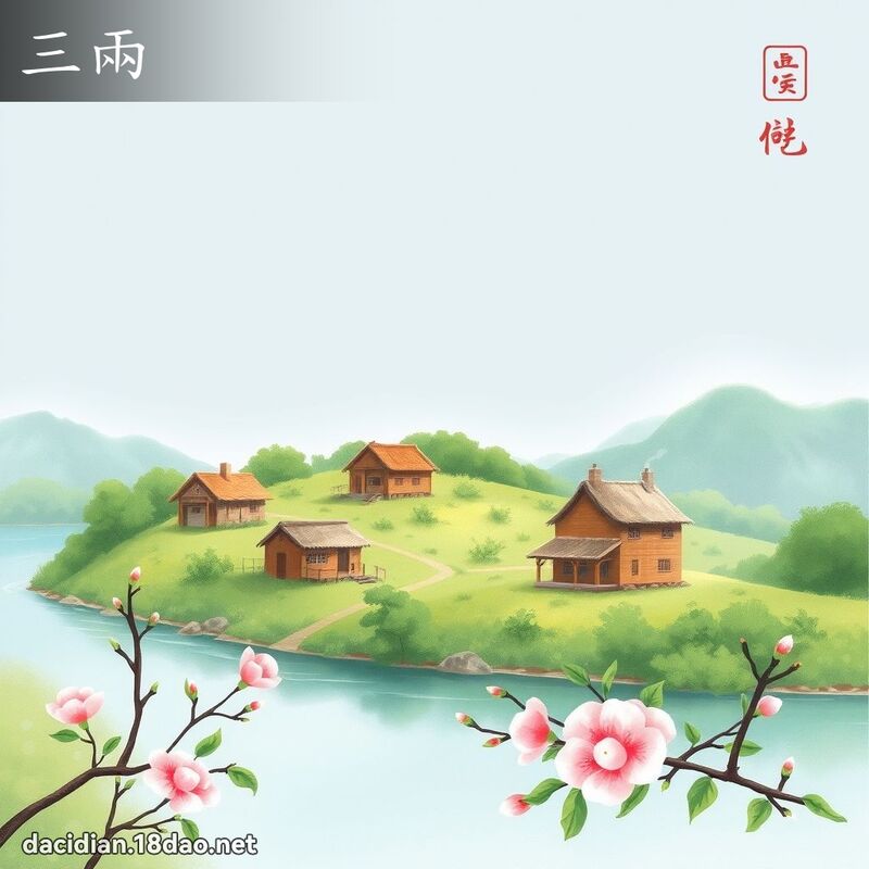 三兩 - 國語大辭典配圖