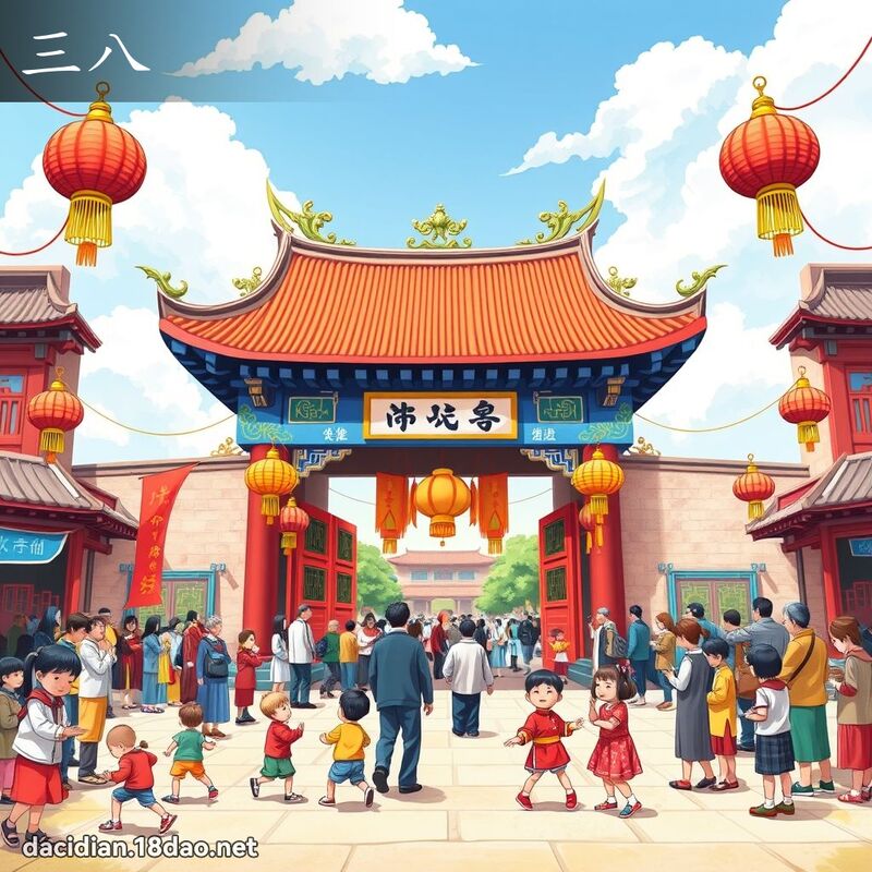 三八 - 國語大辭典配圖